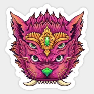 Tiger Head Sticker